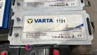 Varta starter battery, 190amp