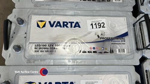 Varta starter battery, 190amp