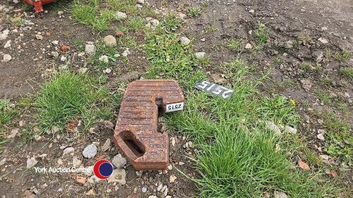 2 x Leyland tractor front weights