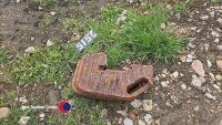 2 x Leyland tractor front weights - 2