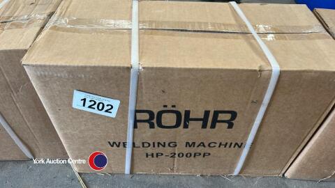 Brand new ROHR 2-in-1 welder tig/arc