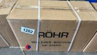 Brand new ROHR 2-in-1 welder tig/arc