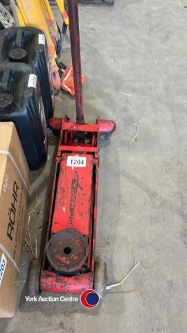 Bradbury trolley jack, approx 3T capacity, gwo