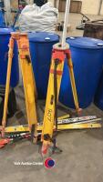 Field ranging rods and servay equipment - 2