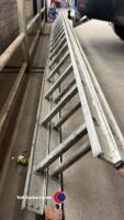 Pair of aluminium extension ladders, 15ft each - 2