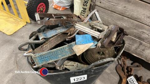 Assortment of rachets and straps