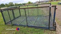 Transit cage top with rear doors and side access door