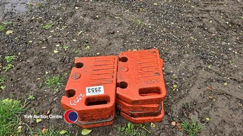 8 x David Brown front weights