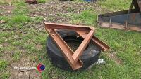 A frame trailer pusher