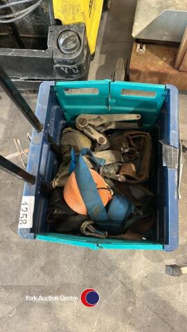 Quantity of ratchets and straps