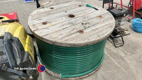 Large reel of high pressure hose 1.25in internal diameter 1.50in external diameter