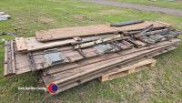 2 x wooden grain sides for tipping trailer, gc