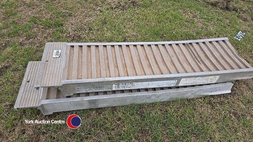 Low loader alloy ramps, heavy duty