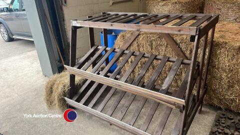 Farm shop display stand for fruit and veg etc