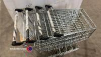 4 x four wheel farm shop trolleys