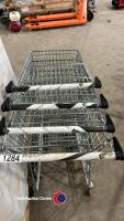 4 x four wheel farm shop trolleys - 2