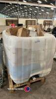 Large crate of new light bulbs and farm shop labels etc - 2