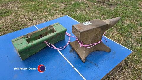 Workshop anvil and JD front weight