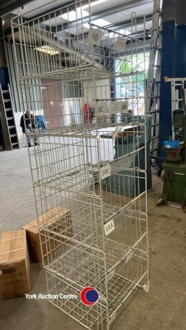 6 stackable metal crates