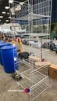 6 stackable metal crates - 2