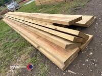 Timber - approx 213in x 9.5in x 2in - 2