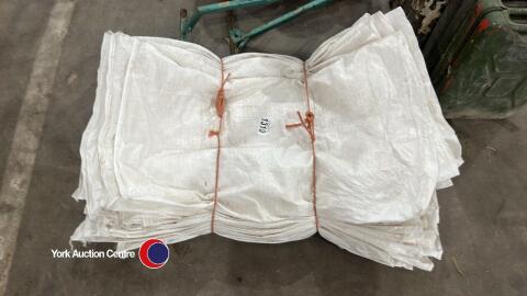 50 white Hessian used sacks
