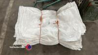 50 white Hessian used sacks