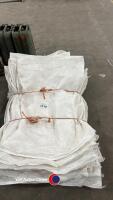 50 white Hessian used sacks - 2