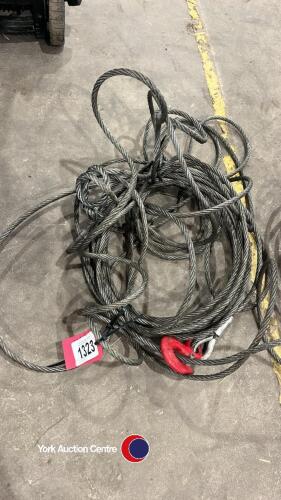 Tractor and machinery wire rope winch cable with clasp