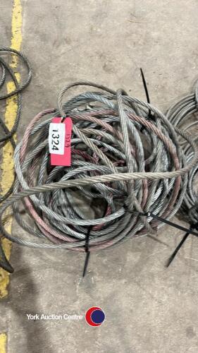 Tractor and machinery wire rope winch cable with clasp