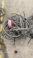 Tractor and machinery wire rope winch cable with clasp