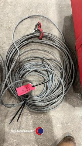 Tractor and machinery wire rope winch cable with clasp