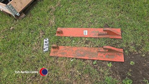 Pair of JCB weld on brackets
