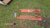 Pair of JCB weld on brackets