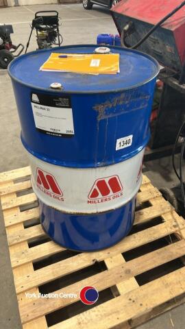 45 gallon drum of unopened hydraulic oil