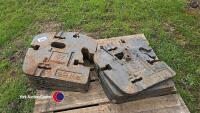 14 New Holland weights, 45kg each - 2