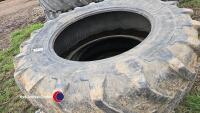 Pair of Michelin Agribib 18.4 x38 rear tractor tyres - 2