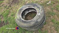2 ribbed tyres off beet harvester, 3.25-20 - 2