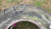 2 ribbed tyres off beet harvester, 3.25-20 - 3
