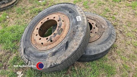 2 x artic wheels and tyres