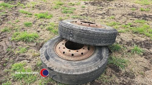 2 x artic wheels and tyres