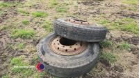 2 x artic wheels and tyres