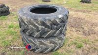 2 x JCB Sitemaster 400/80/24 tyres