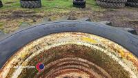 2 x tyres and rims, 8 stud, 18.4/15-26 - 3