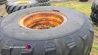 4 x Bateman sprayer tyres and rims, 48x2500-20 - 2