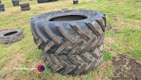 2 x Michelin 540/65/30 tyres