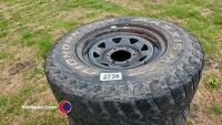 5 x 4x4 pickup wheels and tyres, 1 new, Hilux, Ranger etc 6 stud - 3