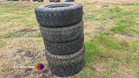 5 x 4x4 pickup wheels and tyres, 1 new, Hilux, Ranger etc 6 stud - 5