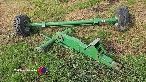 Draw bar and axle