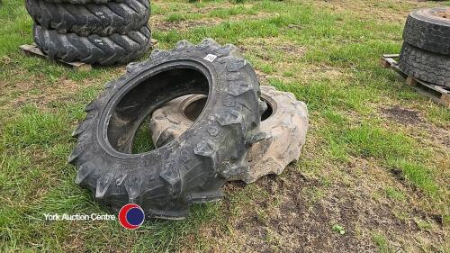 Pair of 12.4R24 tyres